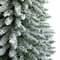 10ft. Pre-Lit Flocked Pencil Artificial Christmas Tree, Clear Lights